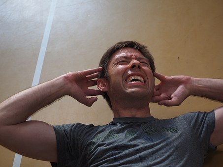 man having headache